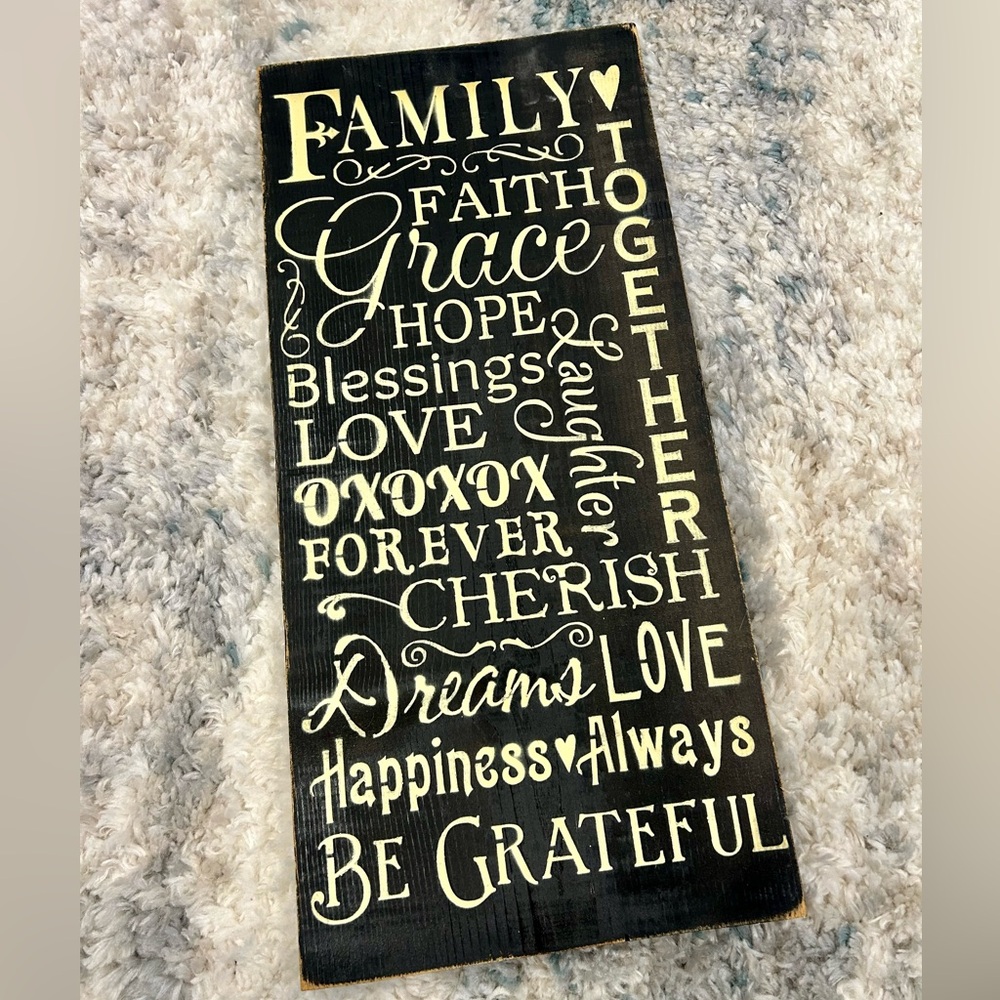 Decorative Inspirational Wall Sign